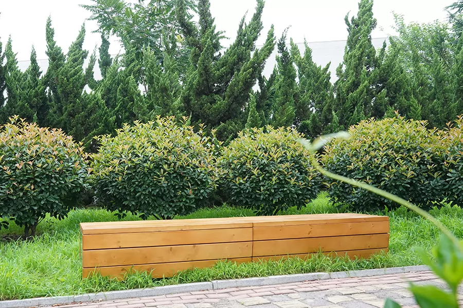 广场木质座椅,商场休息区坐凳,公园防腐长条凳